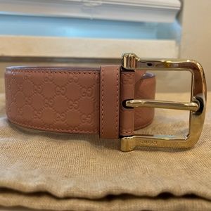 Pink Gucci Belt